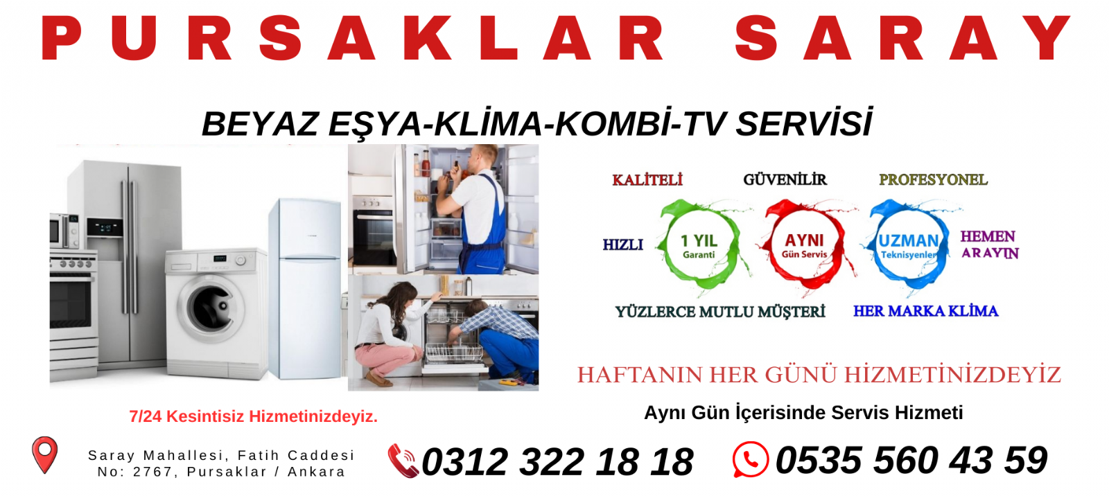 SARAY Beyaz Eşya Servisi